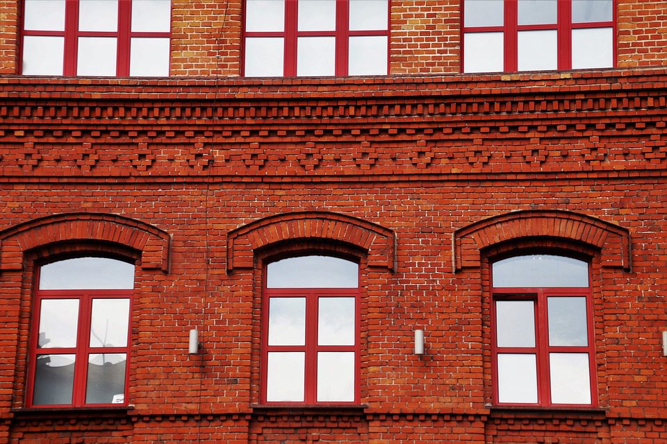 window film installed on kansas city historic building