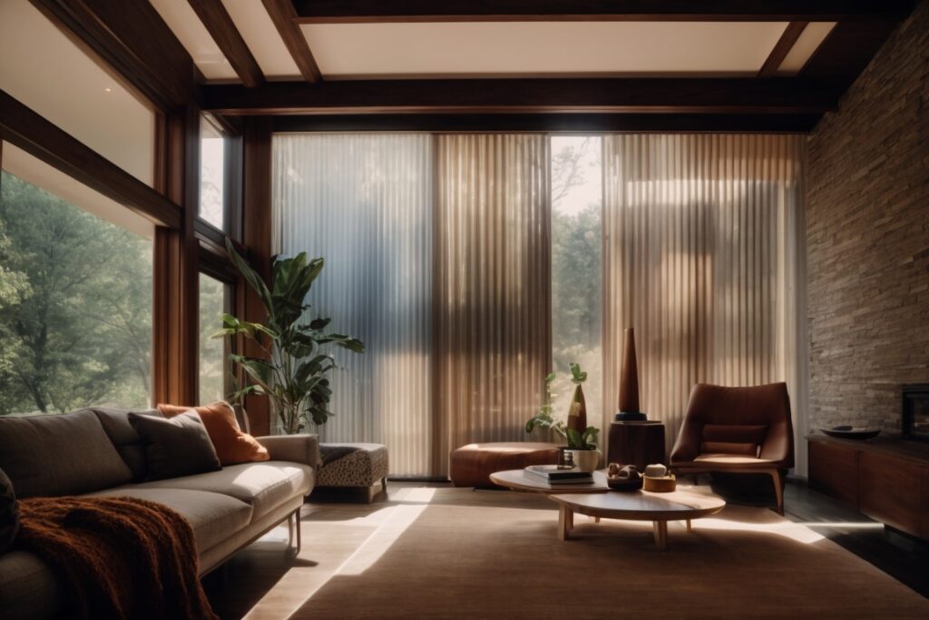 Kansas City home interior with UV reflecting window film