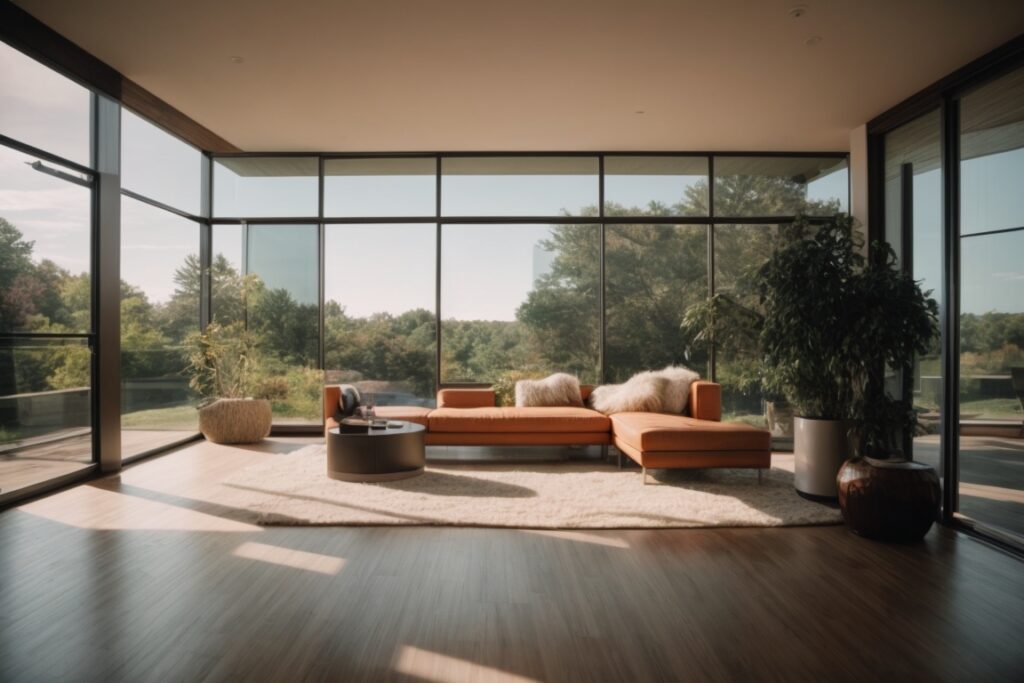 Kansas City home interior with UV window film