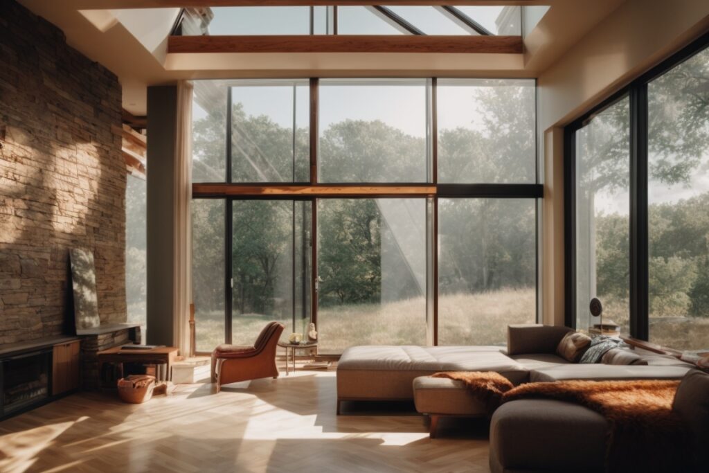 Kansas City home interior with UV protective window film