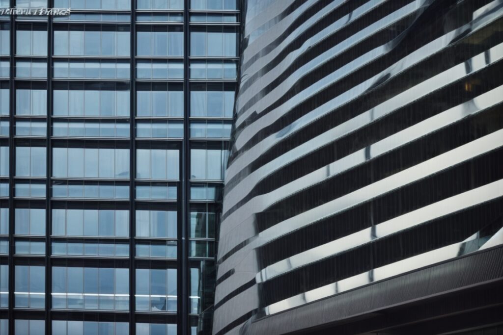 Modern office building in Kansas City with climate control window film