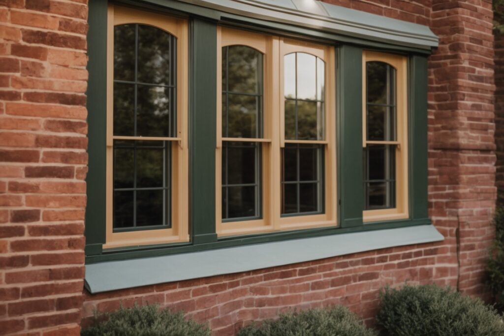 Exterior of a Kansas City home with energy efficient windows, reflecting sunlight