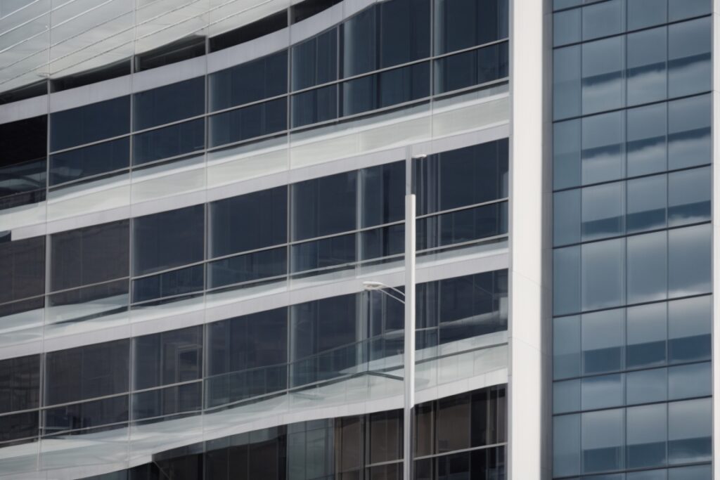 Kansas City office building with energy-saving window film