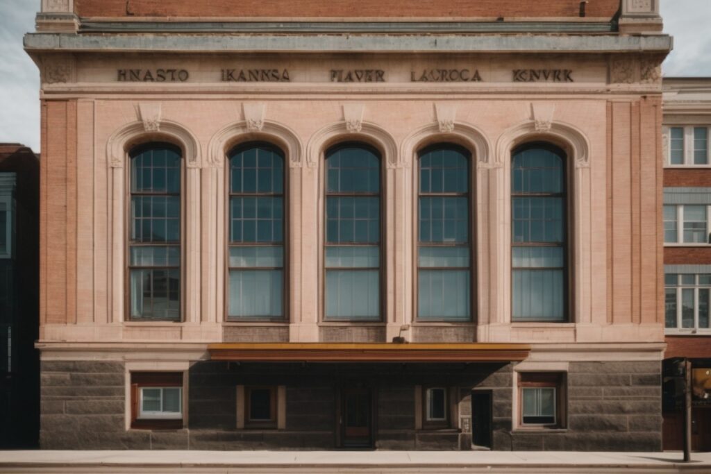 Historic Kansas City building with energy-saving low-E windows