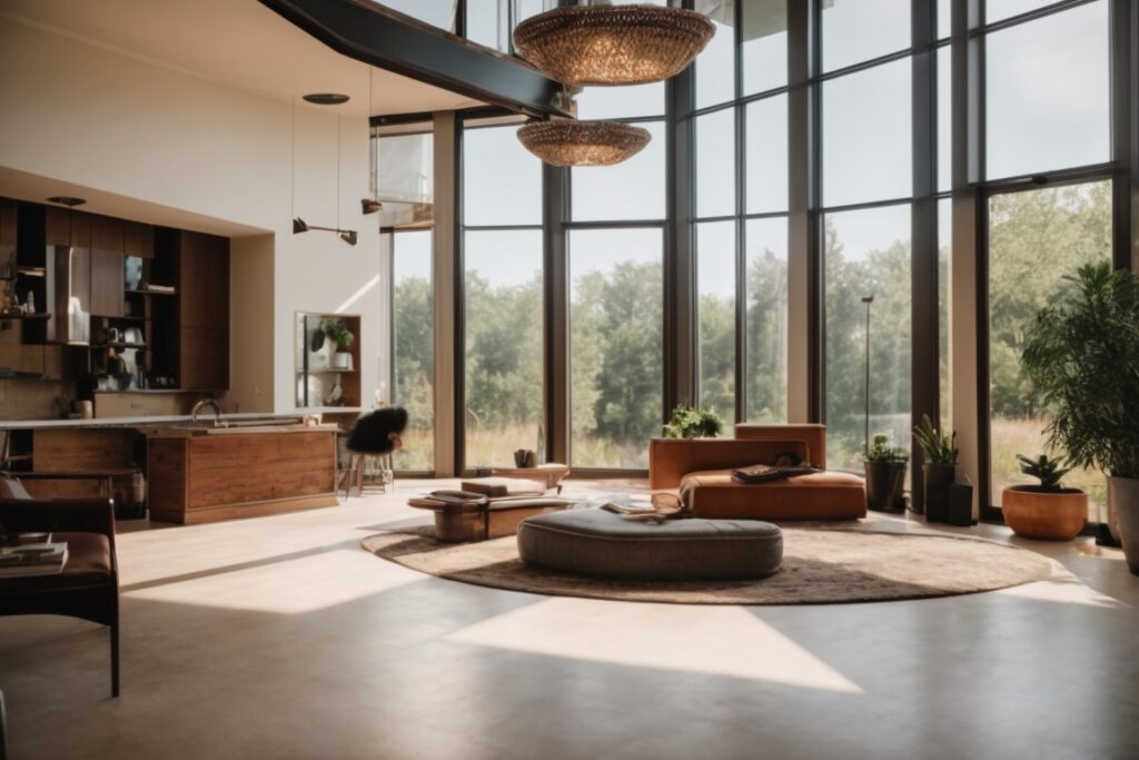 interior of Kansas City home featuring insulating window film